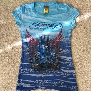Ed Hardy Skull Tee - Size S